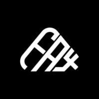 fax brief logo creatief ontwerp met vector grafisch, fax gemakkelijk en modern logo in ronde driehoek vorm geven aan.