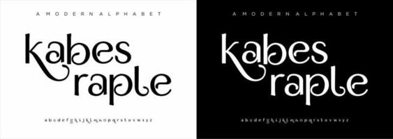 elegant modern alfabet brieven lettertype. klassiek belettering minimaal mode ontwerpen. typografie modern serif fonts regelmatig vector