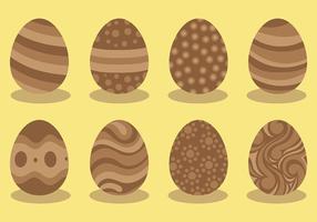 Gratis Chocolate Easter Eggs Icons Vector