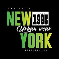 nieuw york typografie ontwerp t-shirt afdrukken vector illustratie