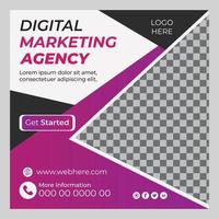 digitale marketing sociale media plaatsen vector