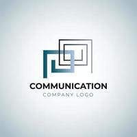 communicatie logo sjabloon ontwerp vector