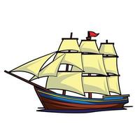 schip boot illustratie vector