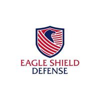 adelaar schild verdediging militair logo ontwerp sjabloon vector
