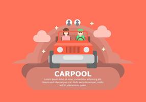 Carpool Achtergrond vector