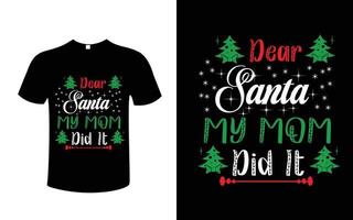 kerst t-shirt ontwerp gratis vector