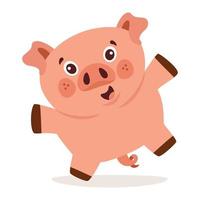 tekenfilm illustratie van een varken vector