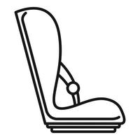 baby auto stoel icoon, schets stijl vector