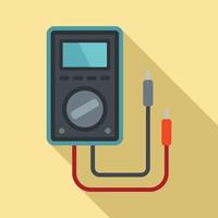 Spanning multimeter icoon, vlak stijl vector