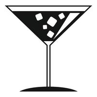 margarita cocktail icoon, gemakkelijk stijl vector