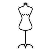 plastic mannequin icoon, schets stijl vector