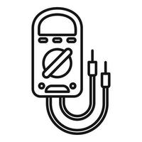 multimeter tester icoon, schets stijl vector