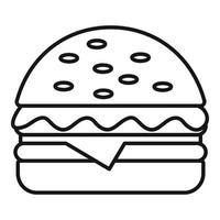 hamburger icoon, schets stijl vector
