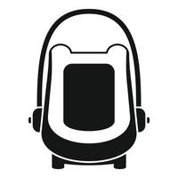 baby auto stoel booster icoon, gemakkelijk stijl vector