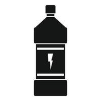 zacht energie drinken fles icoon, gemakkelijk stijl vector