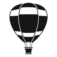 vlieg lucht ballon icoon, gemakkelijk stijl vector