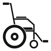klassiek rolstoel icoon, gemakkelijk stijl vector