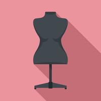 plastic mannequin icoon, vlak stijl vector