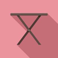 vouwen klein tafel icoon, vlak stijl vector