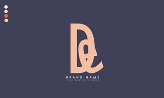 alfabet letters initialen monogram logo de, ed, d en e vector