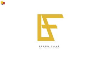 alfabet letters initialen monogram logo lf, fl, l en f vector