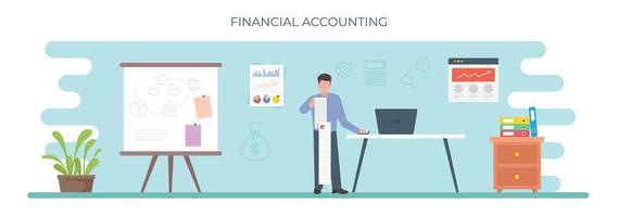 modieus financieel accounting vector