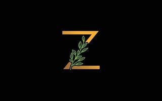 z logo bloemen vector voor identiteit bedrijf. eerste brief natuur sjabloon vector illustratie voor uw merk.