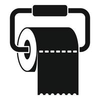 toilet papier icoon, gemakkelijk stijl vector