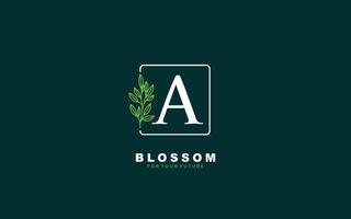 een logo bloemen vector voor identiteit bedrijf. eerste brief natuur sjabloon vector illustratie voor uw merk.