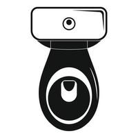 toilet icoon, gemakkelijk stijl vector