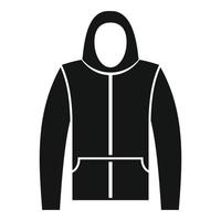 winter hodie icoon, gemakkelijk stijl vector