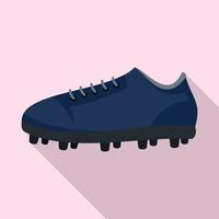 Amerikaans Amerikaans voetbal schoenen icoon, vlak stijl vector