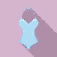 het baden zwempak icoon, vlak stijl vector