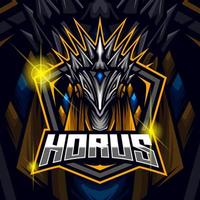 horus esport logo sjabloon vector