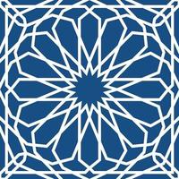 blauw Islamitisch patroon . naadloos Arabisch meetkundig patroon, oosten- ornament, Indisch ornament, Perzisch motief, 3d. eindeloos structuur kan worden gebruikt voor behang, patroon vult, web bladzijde achtergrond . vector