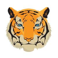 tijger gezicht vector illustratie