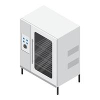 oven icoon, isometrische stijl vector