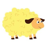 schapen icoon, tekenfilm stijl vector