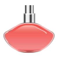 rood parfum fles model, realistisch stijl vector