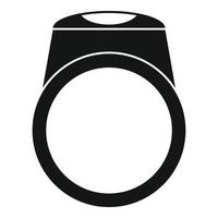 ring icoon, gemakkelijk stijl vector