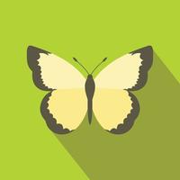 vlinder icoon, vlak stijl vector