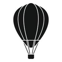 avontuur lucht ballon icoon, gemakkelijk stijl vector