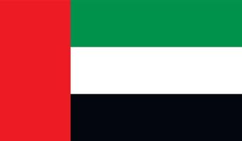 Verenigde Arabisch emiraten vlag beeld vector
