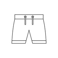 Mannen shorts icoon, schets stijl vector