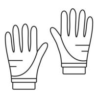 duiken handschoenen icoon, schets stijl vector