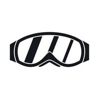 bril voor snowboarden icoon, gemakkelijk stijl vector