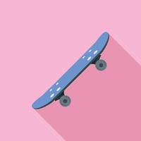 kant van skateboard icoon, vlak stijl vector