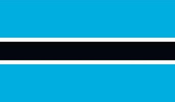 botswana vlag beeld vector