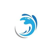 water wave logo afbeeldingen vector