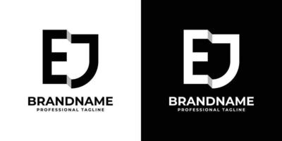 brief ej of je monogram logo, geschikt voor ieder bedrijf met ej of je initialen. vector